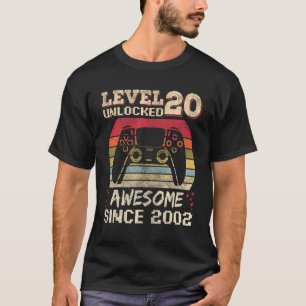 20 jaar oude gamer Man 20 dagen onvergrendeld T-shirt