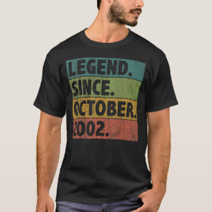 20 jaar oude legering sinds oktober 2002 20e geboo t-shirt