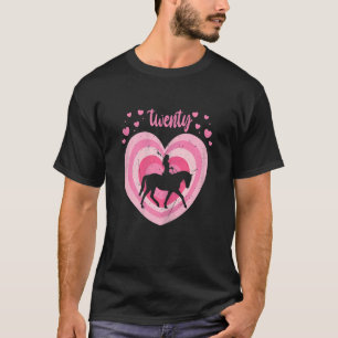 20 jaar oude paardenpest rond de geboorte meisje t-shirt