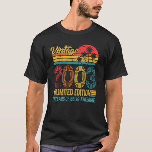 20 jaar oude Retro 2003 20e verjaardag 2 T-shirt