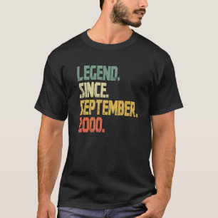 20 jaar oude verjaardag cadeautjes sinds september t-shirt