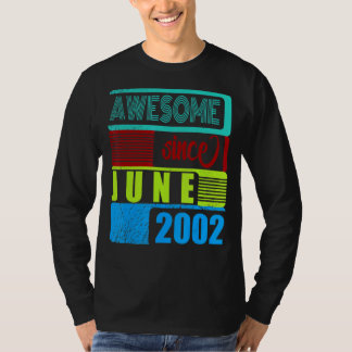 20 jaar oude Vintage 2002, geboren in juni Fantast T-shirt