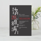 20 jaar reünie kaart (Staand voorkant)