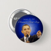 20 januari: Obama's eerste Button (Voorkant /achterkant)