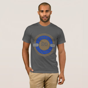 20-jarige herdenkingsdag van het Logo T-shirt