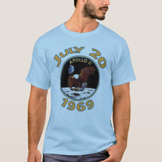 20 juli 1969 Apollo 11 Missie bij de maan T-shirt