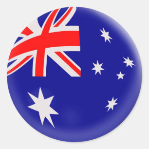 20 kleine stickers Australië vlag