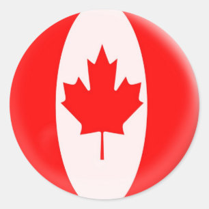 20 kleine stickers Canadese vlag