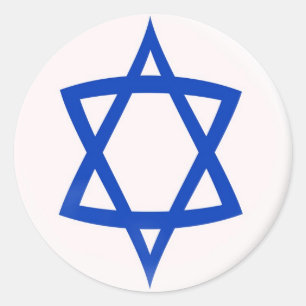 20 kleine stickers Star of David vlag