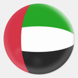 20 kleine stickers vlag Verenigde Arabische Emirat