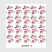 20 lieve kleine sneeuwpop Sticker (Vel)