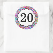 20 - Numéros Stickers Colorful (Sac)