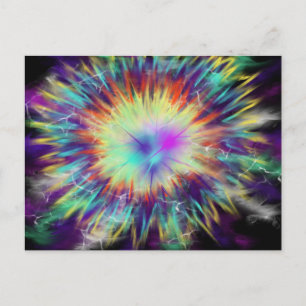 20 okt. 17 ESSL-prijs Art Pink Aqua Blue Yellow Briefkaart