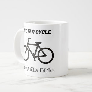 20 oz Jumbo Mug Bowl, "La vie est un cycle"