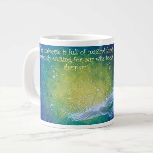 20 oz. Koffie-Mok, Art-Mok, duif Grote Koffiekop (Voorkant links)