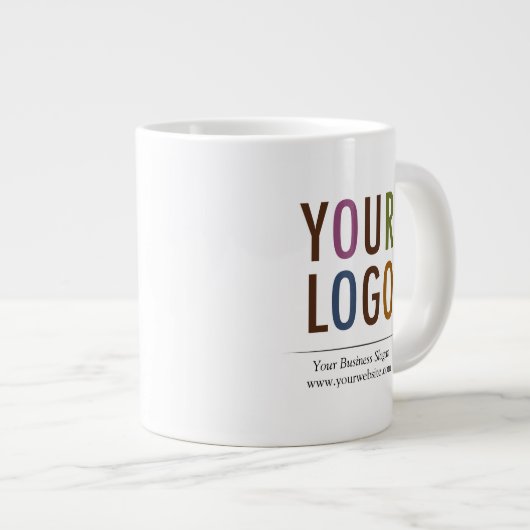 20 oz Personnalisé Grande Mug Géante avec Logo Non (Devant droit)