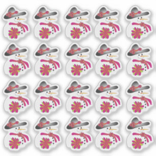 20 Petit Sticker Sweet Snowman