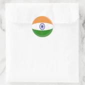 20 petits autocollants drapeau de l'Inde (Sac)