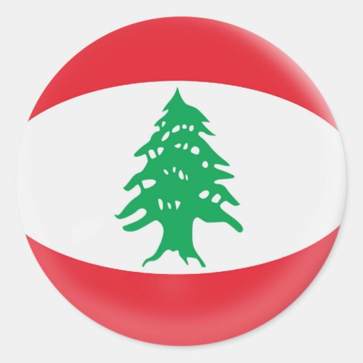 20 petits autocollants drapeau du Liban (Devant)