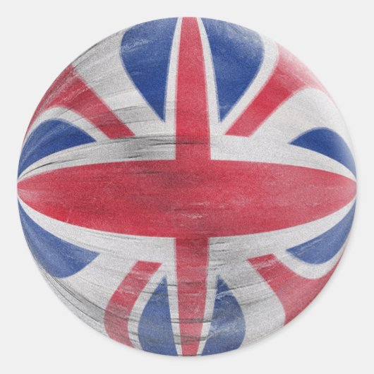 20 petits autocollants drapeau en détresse Union J (Devant)