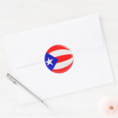 20 petits autocollants drapeau Porto Rico (Enveloppe)