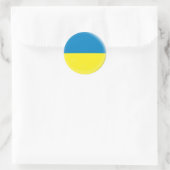 20 petits autocollants drapeau ukrainien (Sac)