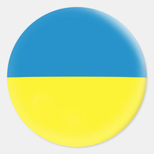 20 petits autocollants drapeau ukrainien