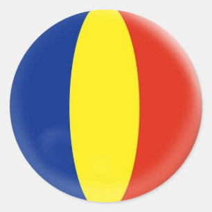 20 petits autocollants Roumanie drapeau roumain