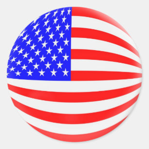 20 petits autocollants US drapeau américain