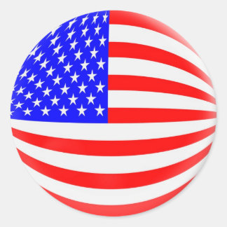 20 petits autocollants US drapeau américain