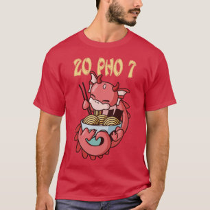 20 Pho 7 Kawaii Dragon RamenOtaku T-shirt