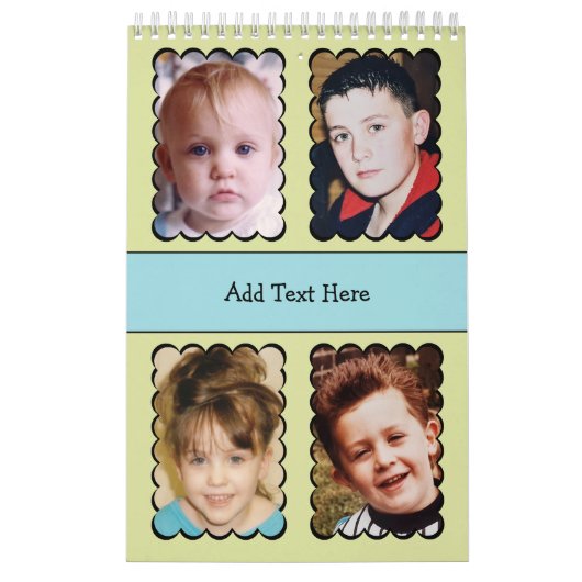 20 photo personalized text Calendar Kalender (Hoes)