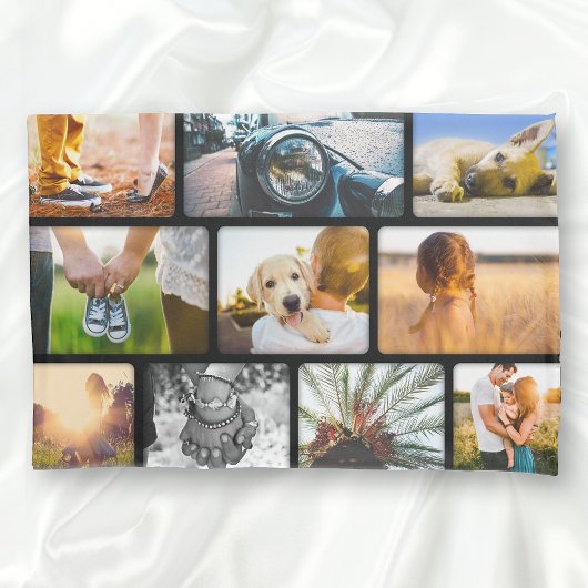 20 Photo Pillow Hoesje Sjabloon Collage Black Lijs Kussensloop