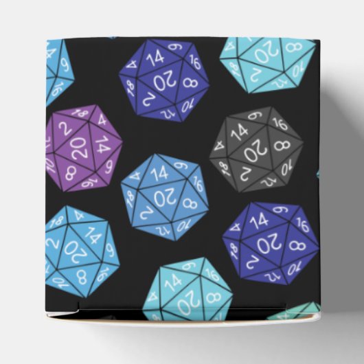 20 Sided Dice DND Games Kids Birthday Party Bedankdoosjes (Bovenkant)