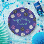 20 Sided Dice DND Games Kids Birthday Party Papieren Bordje (Feest)