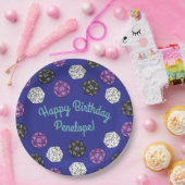 20 Sided Dice DND Games Kids Birthday Party Papieren Bordje (Feest)