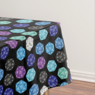 20 Sided Dice DND Games Kids Birthday Party Tafelkleed