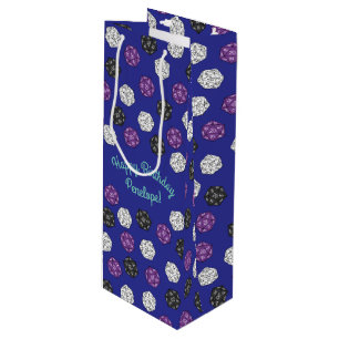 20 Sided Dice DND Games Kids Birthday Party Wijn Cadeautas