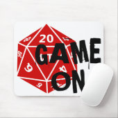 20 Sided Die - Gamer Muismat (Met muis)