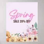 20% Signe de vente, Poster de vente de printemps,  (Devant)