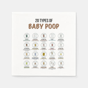20 soorten Baby poep (50) Papier luiers Servet