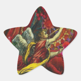 20 Star-vormige Stickers met kerstangel