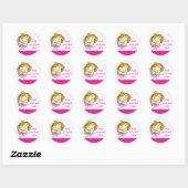 ♥ 20 STICKERS ♥ Cute Rose Princess Ballet girl (Feuille)