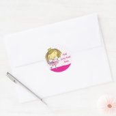 ♥ 20 STICKERS ♥ Cute Rose Princess Ballet girl (Enveloppe)