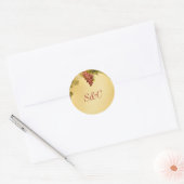 20 Stickers De Mariage Vignoble Favor (Enveloppe)