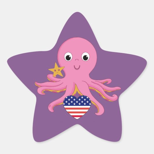 20 Stickers Formes Octopus Pour Un Préemie US (Devant)