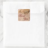 20 Stickers Merci Blé sur Burlap Sack Country (Sac)