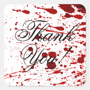 20 Stickers Merci Splter de sang Vampire Gothi