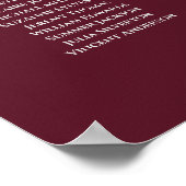 20 Tableau Élégant Mariage Bourgogne Tableau de si (Coin)