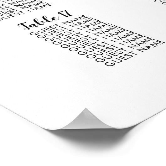 20 Tableau Grandes Sièges Mariages (Coin)